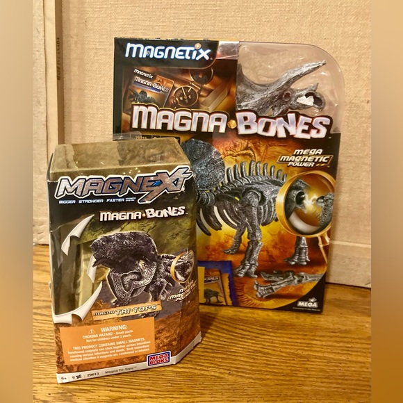 Magna Bones Other - Magnetix Magna Bones 2- Dinosaur Models - NIB